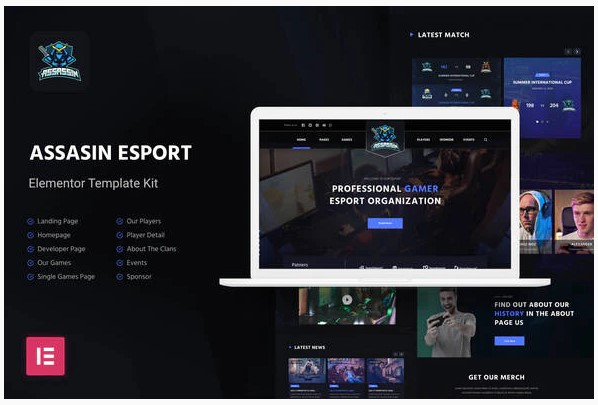 [Themeforest] Assasin _ eSport & Gaming Elementor _0.jpg